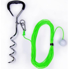 SWING AWAY! GOLF TRAINING TOOL - Practice your swing in the garden with a real golf ball and experience 50ft ball flight feedback