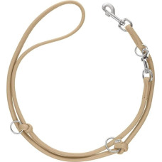 HUNTER Amalfi Reguliuojamas šuns pavadėlis Apvalus smėlio spalvos Vegan Faux Leather Nappa Look Reguliuojamas 3 skirtingose padėtyse Minkštas, lengvai prižiūrimas Puiki spalva Pagaminta Vokietijoje Dydis: 10/200