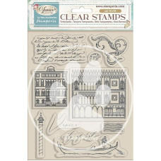 Stamperia - Acrylic Stamp for Scrapbooking, Albums, Card Making, Bullet Journalling and More, Transparent, Long Lasting, Easy to Clean, Perfect for Crafts and Gifting (Venice, City of Art - Elements)