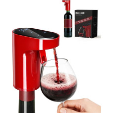 Redsack Electric Wine Decanter Aerator Dispenser Pourer Whiskey Liquor Pump Funny Unique Birthday Gift Men Women Mom Dad Boss Brother Husband (Red)