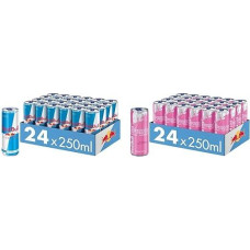 Red Bull Energy Drink Sugarfree, 24 x 250 ml Cans, Disposable & Red Bull Energy Drink Pink Edition, 24 x 250 ml Cans, Disposable
