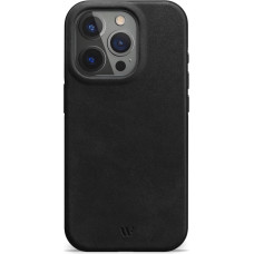 WIIUKA Case for iPhone 15 Pro, Leather from Germany, Leather Extra Thin, Premium Mobile Phone Case, Qi, Skiin More 360° Vintage Black