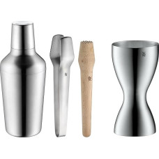 WMF Matryoschka Cocktail Set 5-Piece Bar Set with Stainless Steel Cocktail Shaker 700 ml, Bar Measure, Cocktail Strainer & Loft Bar Measure, with 2 Units, 2 cl and 4 cl, Small Measuring Cup for