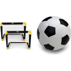 Umbro Football Goal - Football Goals Set of 2 - Foldable Football Goals - Football Goals for Garden Children - Football Training Accessories for Indoor and Outdoor Use - Metal - Black/Yellow