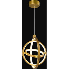 Modern LED Pendant Light Gold Round Ring Pendant Light Height Adjustable Pendant Light Suitable for Kitchen Island Bedroom Living Room Foyer (3 Rings)
