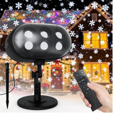 Christmas Snowfall Projector Light - Decorative Lighting for Indoor and Outdoor (Holiday Decoration)