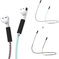 Headphone Strap Extended 70cm Ear Hook Compatible with Airpods Huawei Freebuds In-Ear Headphones (2 Pack)