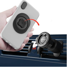 sincetop Air Vent Phone Holder with Air Vent Hook, Mobile Phone Holder for Horizontal Air Vent, One Hand Quick Install and Release Compatible with Android and iPhones