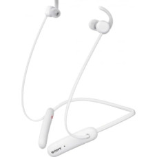 Sony WI-SP510 Wireless Bluetooth In-Ear Headphones (up to 15 Hours Battery Life, IPX5 Waterproof, Secure Hold, Neckband Style, Earphones, Hands-Free Calling, Headset with Microphone) White