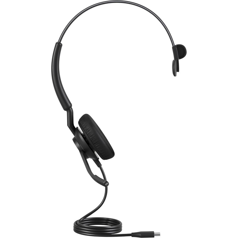 Jabra Engage 40 Wired Mono Headset with Noise Cancelling 2-Mic Technology and USB-C Cable, Ultralight - Compatible with All Leading UC Platforms such as Zoom and Unify - Black