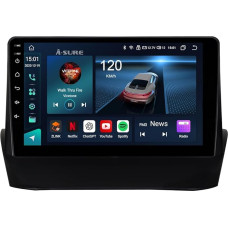 JUNHUA Car Radio for Fiesta MK6 2008-2016 8-Core 4+64GB Android 13 Car Radio Supports Wireless Carplay WiFi Bluetooth DSP 4G LTE