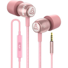 LUDOS Clamour In-Ear Headphones - Wired Earphones with Microphone and Bass, Premium Audio Quality, Memory Foam, Reinforced Cable, Headphones with Volume Control for iPhone, Apple, iPad