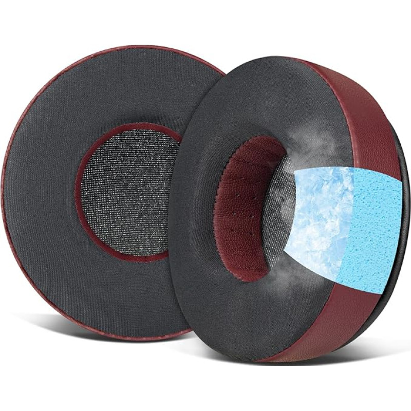 SOULWIT Cooling Gel Replacement Ear Pads for Skullcandy Hesh & Hesh 2 Wireless Over-Ear Headphones with Noise Isolating Foam