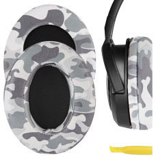 Geekria QuickFit Protein Leather Replacement Ear Pads for Corsair HS35, HS40, HS45 Headphones Ear Pads, Ear Cups Repair Parts (Camo)