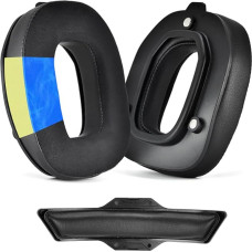 XBERSTAR Cooling Gel Ear Pads Replacement for Astro A50 GEN3 Headset - A50 Accessories/Ear Pads/Ear Cups (Cooling Gel Ear Pads + Leather Headband)