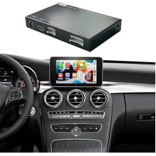 Ninetom Carplay Wireless Retrofit Kit Decoder for 2015-2018 Mercedes Benz C GLC CLA GLA Class W205 with NTG5.0 System, Supports Android Car, Mirrorlink, Rear View Camera