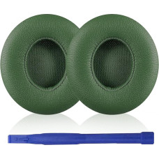 Adhiper Earpads Replacement Protein PU Leather Earpads Compatible with Solo 2.0 Solo3 Wireless On-Ear Headphones (Grass Green)