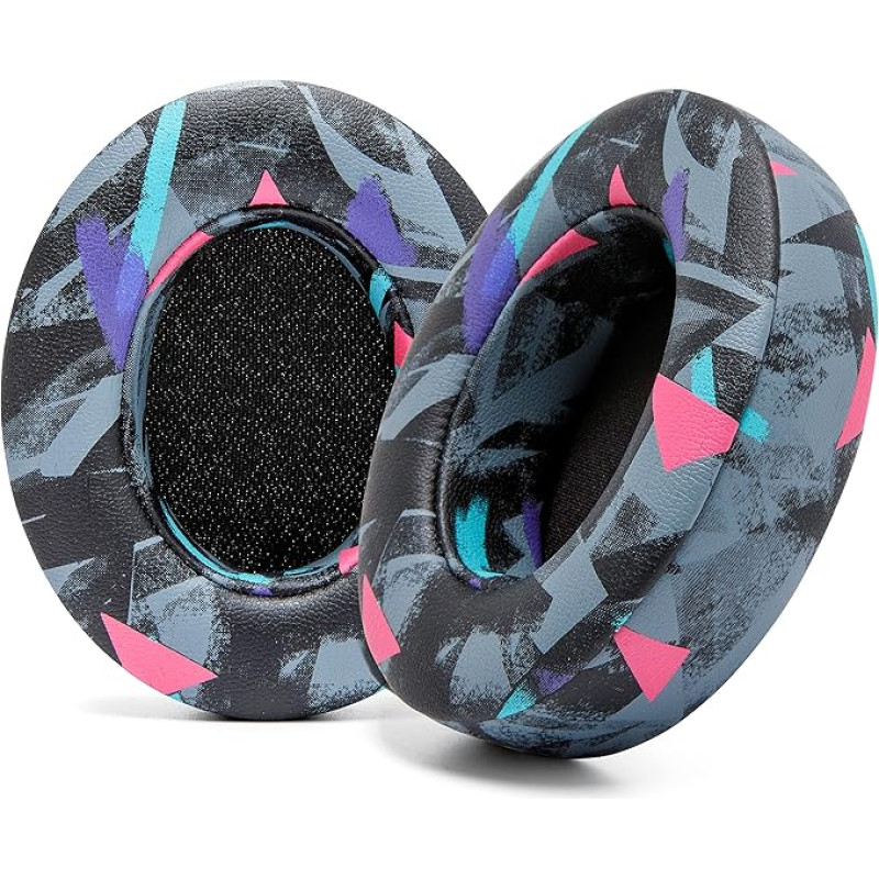 WC Wicked Cushions Replacement Ear Pads for Beats Studio 2 & 3 (B0501, B0500) Wired & Wireless | Does Not Fit Beats Solo | Softer Leather, Improved Foam and Stronger Adhesive | 90's Black