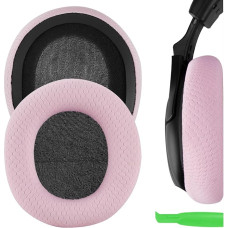 Geekria Replacement Ear Pads Compatible with Turtle Beach Stealth 600, 400, 500X, 700X, 420X, Ear Force XO SEVEN, XP500, PX5, PX4, X42 Gaming Headphone Ear Pads, Headset Ear Pads (Pink Mesh Fabric)