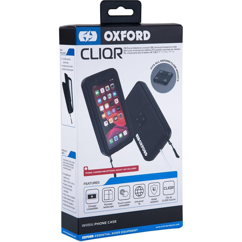 Oxford Products CLIQR Universal Mobile Phone Case for Motorcycle/Bicycle