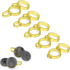 Ear Hook Compatible with Sony LinkBuds Ring Support, Silicone Ear Cup Covers, Various Sizes Accessories (Yellow)