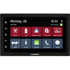 Blaupunkt Mannheim 600 DAB, 2-DIN Car Multimedia, 7 Inch Touchscreen, CarPlay, Android Car, DAB+, Bluetooth, Hands-Free System, USB, Input Reversing Camera, Equalizer, 180 Watt