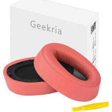 Geekria Earpad Replacement for Sony MDR-100ABN WH-H900N Headphone Replacement Ear Pad/Replacement Earpads/Ear Cushion/Ear Cups/Ear Cover/Earpads Repair Parts (Pinkish-Orange)