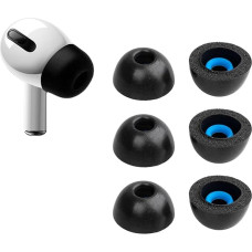 Keephifi [3 Pairs] Memory Foam Tips for AirPods Pro Earplugs for AirPods Pro Earbuds with High Density Memory Foam, Noise Cancellation, Fit in Charging Case for AirPods Pro (S/M/L)