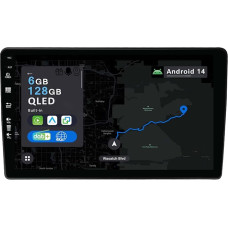 YUNTX 9 Inch Android 13 Car Radio with Sat Nav for Audi A4 (B6/B7) | Seat Exeo | Octa Core | 6GB 128GB | Built-in 4G LTE | CarPlay & Android Car | DSP | DAB | QLED | Dual Band WiFi | Bluetooth 5.0