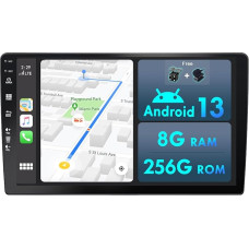 MISONDA 8GB + 256GB 2 DIN 9 Inch IPS Screen Android Car Radio Carplay Android Car MirrorLink RDS Free Rear View Camera + Microphone