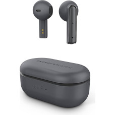 Energy Sistem Earphones True Wireless Style 4 Stone (Headphones for Wireless Music Enjoyment, Compact and Ergonomic Design, Charging Case Compatible with the ESmart Connect App) - Grey