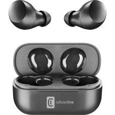 cellularline Wink Bluetooth 5.0 HiFi Stereo Headphones with Charging Case Total Autonomy of 25 Hours Charging 2 Hours Bin 10 m Black