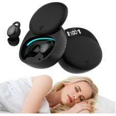 Sleep In Ear Small Headphones Mini Invisible Sleep Earbuds for Small Ear Canals Bluetooth Earphones for Sleeping Wireless Ear Buds Noise Cancelling TWS Wireless Earphones Bluetooth for iPhone