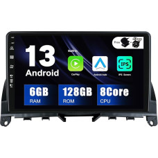 SXAUTO - 6G + 128G - Android 12 IPS Car Radio for Benz W204 S204 C-Class C180 C200 C220 (2006-2011) - Built-in Carplay/Android Car - Camera + Mic - DAB Steering Wheel Control Fast-Boot 360-CAM 2 DIN 9