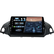 BXLIYER Android 13 Car Radio Suitable for Ford Kuga (2013-2018) - Built-in CarPlay Android Car - Free Reversing Camera - 2G + 32G - IPS 9 Inch 2 DIN - DAB Steering Wheel Control WiFi Fast Boot DSP 4G