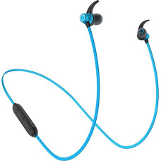 Garegce On-Ear Sports Headphones, Magnetic, Stereo, HiFi V5.0, CVC 6.0 Microphone, Anti-Sweat, Compatible with iPhone and Android, Blue