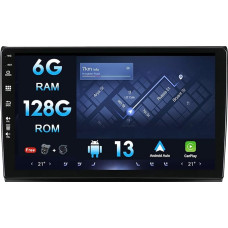 Android 12 Car Radio Suitable for Fiat Bravo 2007-2012 - [6G + 128G] - Built-in DSP/Carplay/Android Car Camera MIC - 9 Inch - Steering Wheel Control WiFi BT Fast Boot 360 Camera