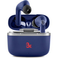 BlueElement LIVE ANC 5.1 Wireless Bluetooth Headset with Active (ANC), Touch Control, 16 Hours Battery Life, USB-C Fast Charging Case for iOS/Android - BE-LIVE-2-ANC-BLUE Standard