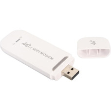 VBESTLIFE 4G LTE USB WiFi Modem, 150 Mbps High Speed, 10 Device Support, SIM Card Slot, Plug and Play, Suitable for Office, Travel, Home (White)