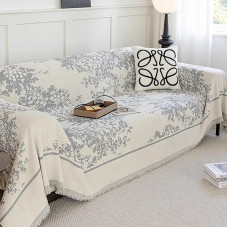 ZCXRYFL 1 2 3 4 vietų sofos užvalkalai Daugiafunkciniai šeniliniai užvalkalai sofos fotelio lovos kėdės baldų dangteliui L formos kampinis universalus sofos užvalkalas Pet Rebel Sofa Protector (180 x 180 cm, pilka)