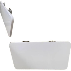 Faltbares Wandregal für kleine Räume – 100 x 25 cm, Weiß – perfekt für Küche, Wäsche, Zuhause und Büro – vielseitige Klapphalterungen für effiziente Aufbewahrungslösungen