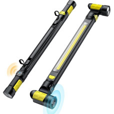 LED dirbtuvių šviestuvas, ETOOLAB LED darbo šviesa, 5200 mAh, 1200 lm, variklio skyriaus šviesa su magnetais, statybinis prožektorius, 360° kablys, buvimo jutiklis, skirtas stovyklavimui, statyboms, garažui