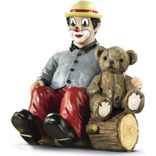Gilde Klounas Dekoratyvinė figūrėlė 2 stiprūs draugai - kolekcinė, rankomis tapyta - aukštis 11,5 cm - dovanų dėžutėje - Lucky Charm Courage Talisman - dovana gimtadienio proga