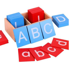 Montessori mažųjų raidžių švitrinio popieriaus lentos, dviejų raidžių švitrinio popieriaus raidžių lenta vaikams, mokymo priemonė vaikų darželiui (kaip parodyta)