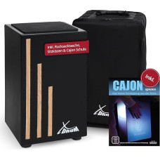 XDrum Cajon Primero (Snare Sound, Box Drum, Drum Box, Wood, incl. Gig Bag and Allen Key).