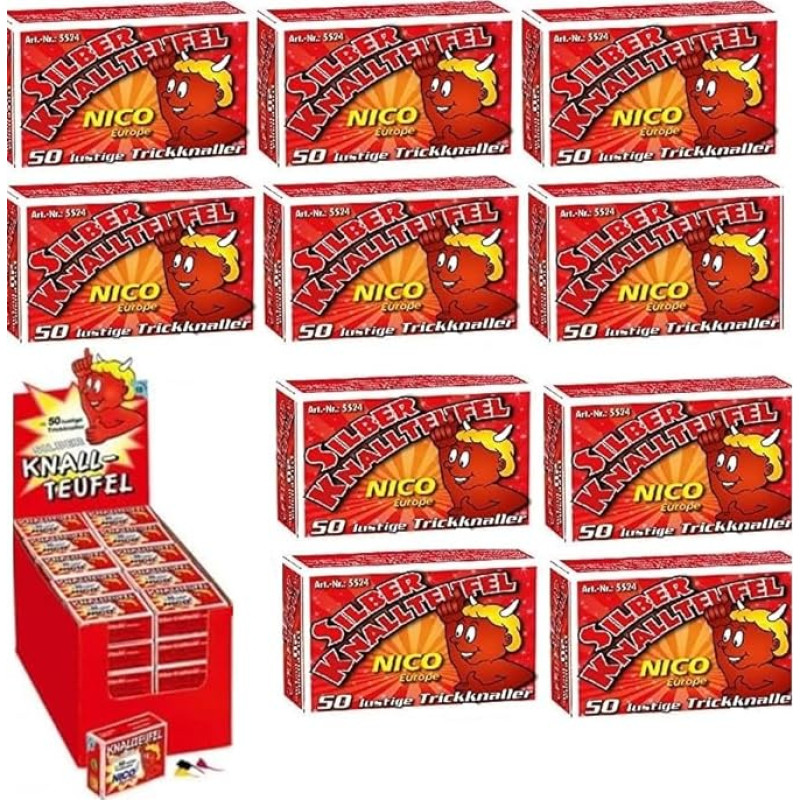 500 x Premium krekerių pakuotė - Krekerių žirneliai - vaikams ir paaugliams - 10 pakuočių - XXL daugiapakopė pakuotė - Naujųjų metų išvakarių pramoga - užsakymas iki 29.12 garantuotas pristatymas iki 31.12 - Jaunimo fejerverkai