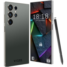viqee Android Smartphone Mobile Phone Without Contract, 8 + 256 GB Dual SIM 6.8 Inch HD Screen 4500 mAh Battery 21 + 8 MP Camera, Simlock-Free Mobile Phones/OTG/Face ID, Dark Green