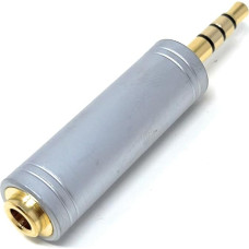 DRUT 1 stücke 3,5mm 4 Pole Stereo Jack auf 3,5mm Buchse Konverter Audio Video Kabel Adapter Silber Gold