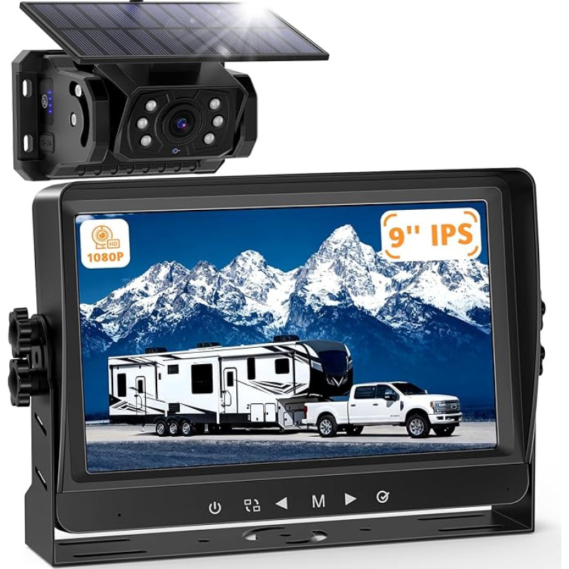 VASTEND VS-9A Saulės atbulinės eigos kameros belaidis rinkinys