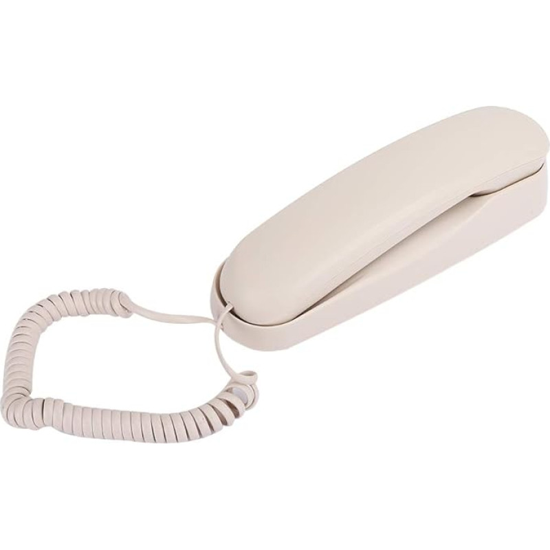 Stacionarusis telefonas, TC-990 ABS stacionarusis telefonas, ant stalo montuojamas laidinis dvigubos paskirties telefonas, viešbučio telefonas, stacionarusis, fiksuotas smėlio spalvos, skirtas viešbučio namų biurui